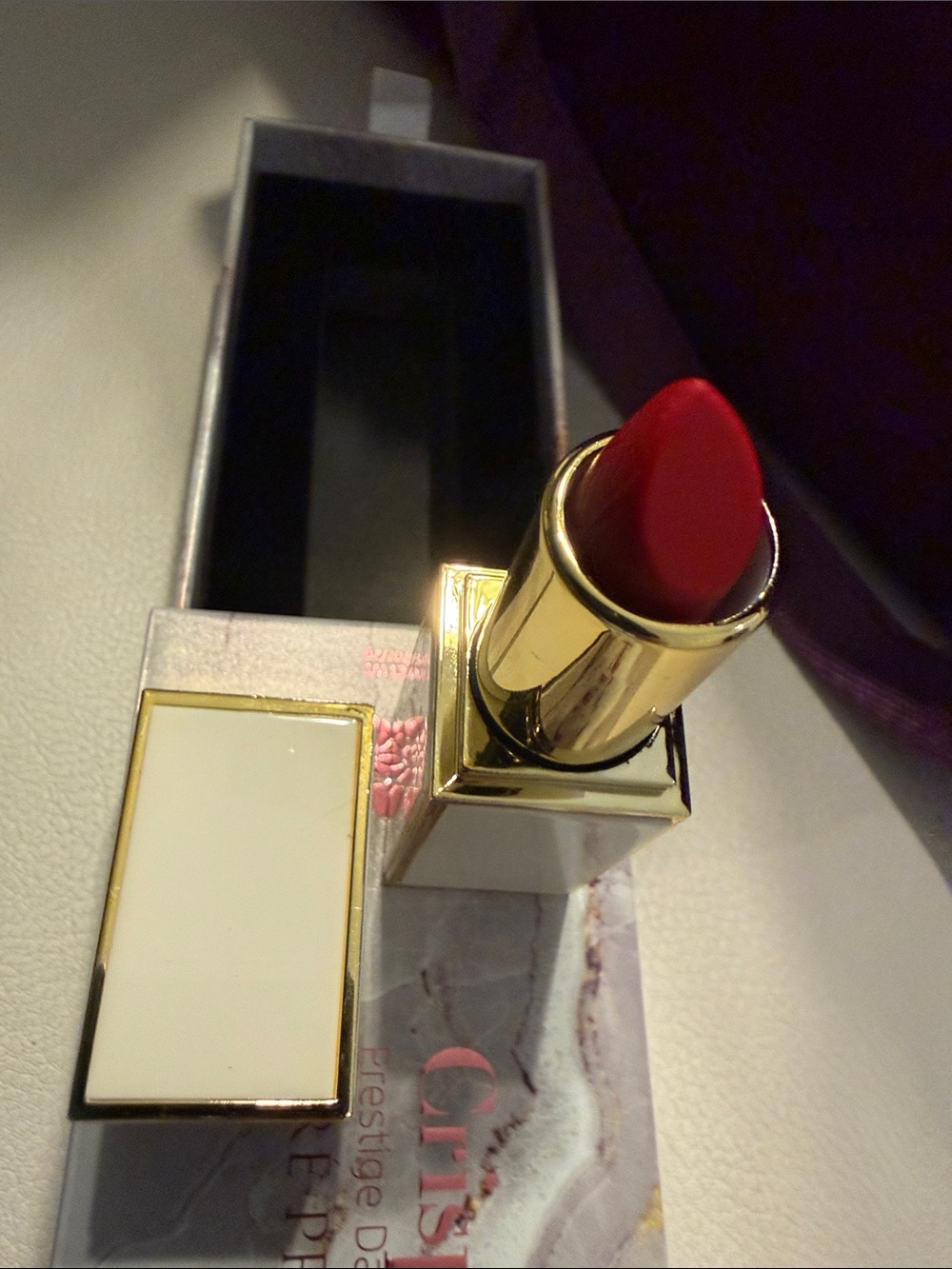 La Prédiré Prestige Crisp Currant Matte Lipstick - Dark Red - Picture 5 of 5